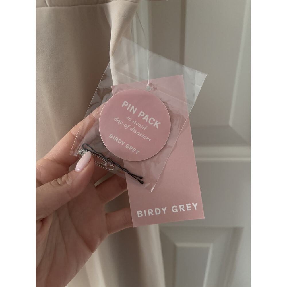 Birdy Grey Small Blush Pink Maxi Dress with Ruffle Detail - Picture 6 of 8